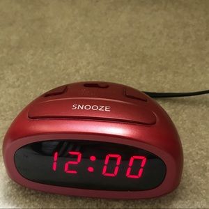 Intertek Alarm Clock Red, Fully Functional
